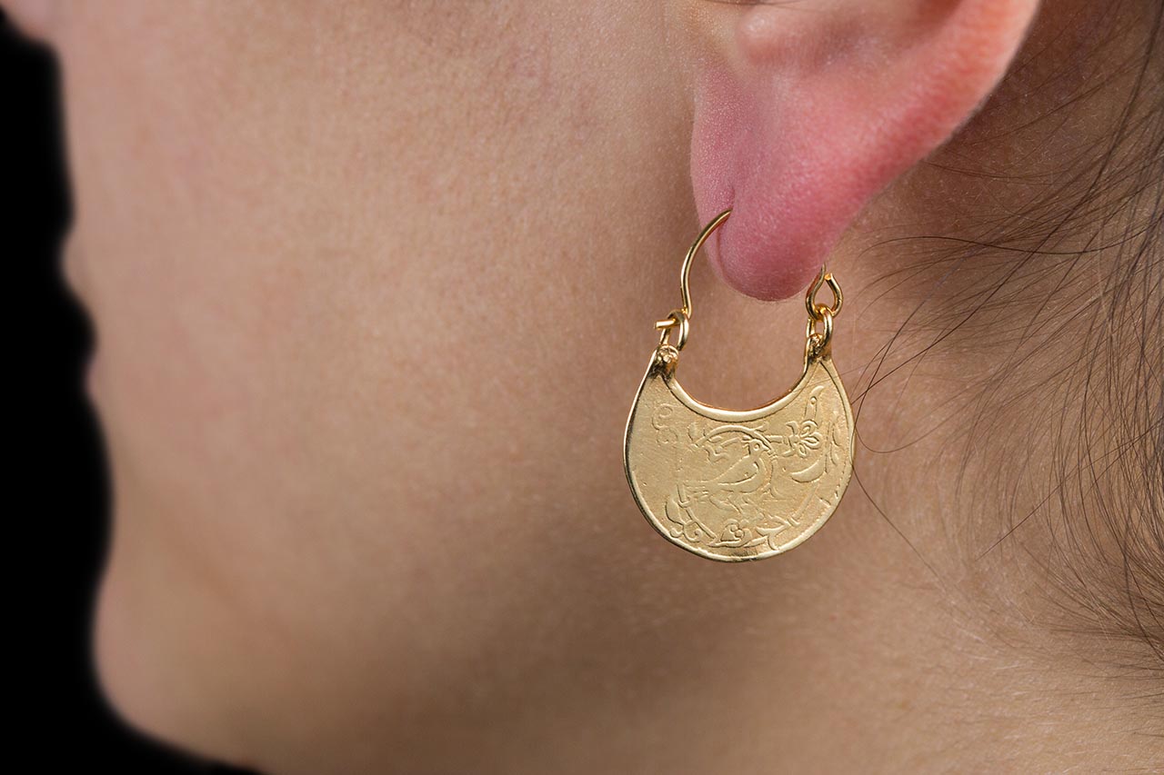 Χειροποίητοι Ασημένιοι Επίχρυσοι Βυζαντινοί Κρίκοι με Γαρύφαλλα και Πουλάκια Χειροποίητοι Ασημένιοι Επίχρυσοι Βυζαντινοί Κρίκοι με Γαρύφαλλα και Πουλάκια